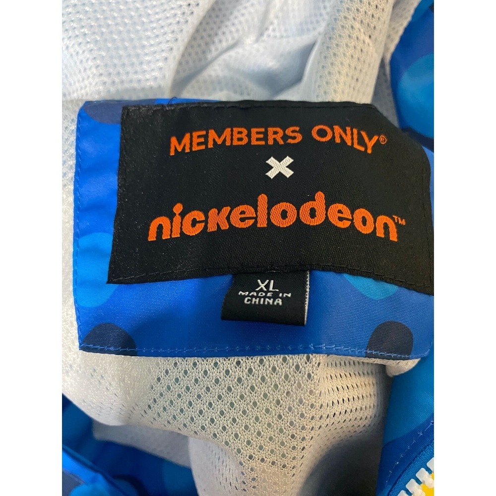 Members Only x Nickelodeon Windbreaker Jacket Mens XL Blue Rugrats HeyArnold NEW - Picture 7 of 8